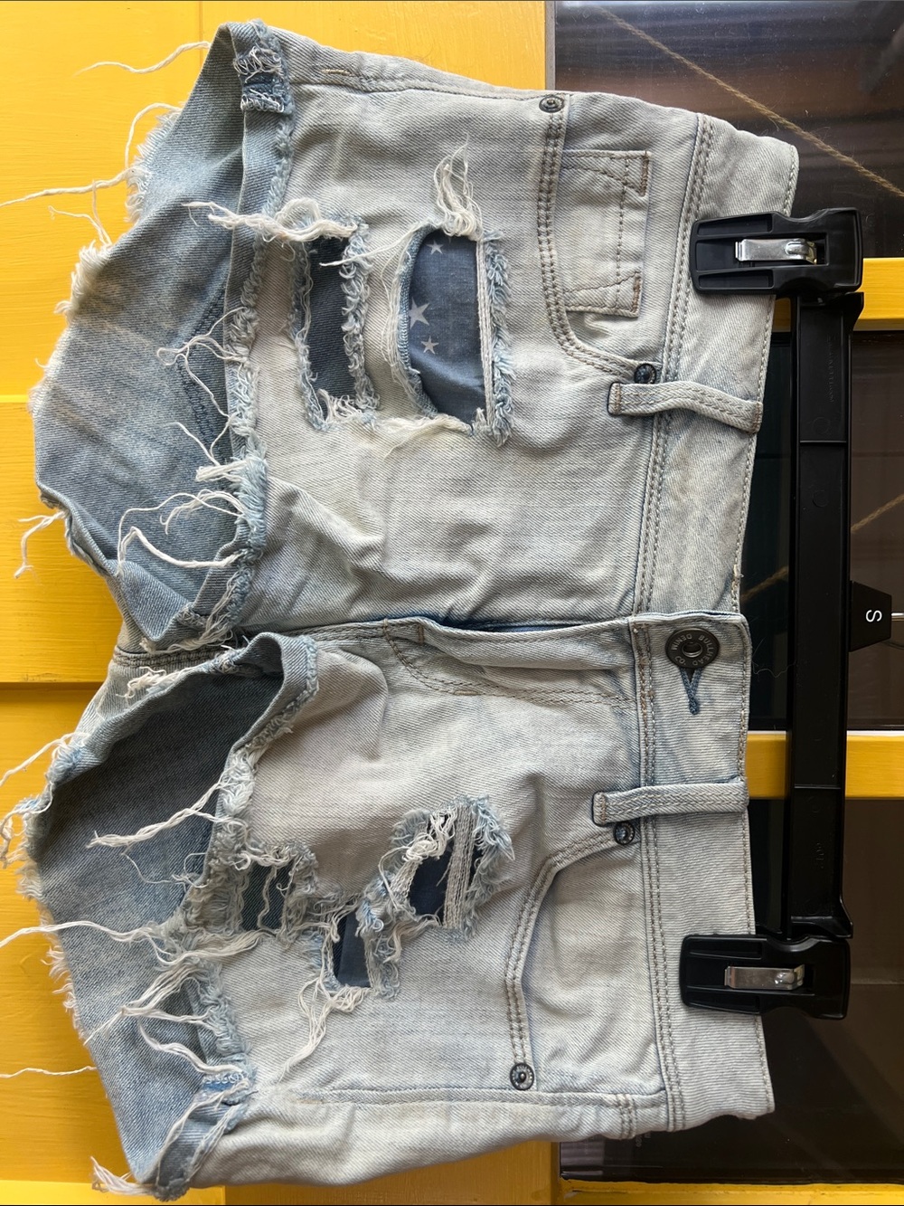 PacSun Light Blue Distressed Denim Jean Shorts